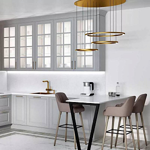 Кухонный гарнитур на заказ KBS-2 с барной стойкой